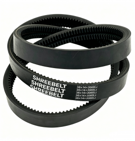 Special cogged V-belt for penuts machine